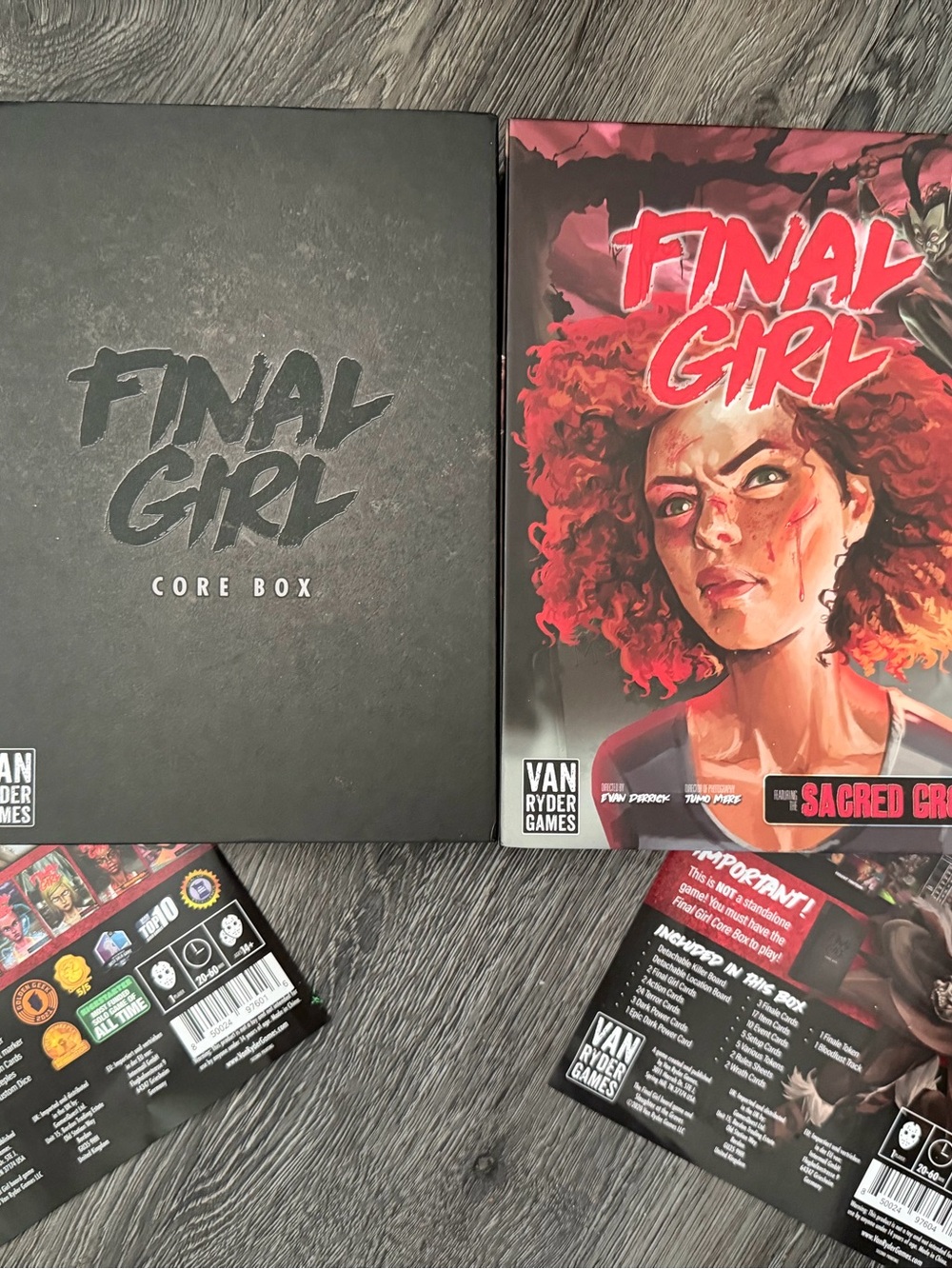 Final Girl Core Box Board Game by - Black & Red